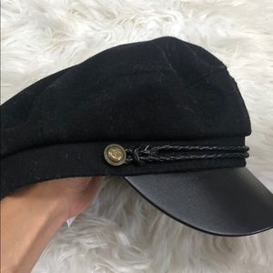 Black wool hat